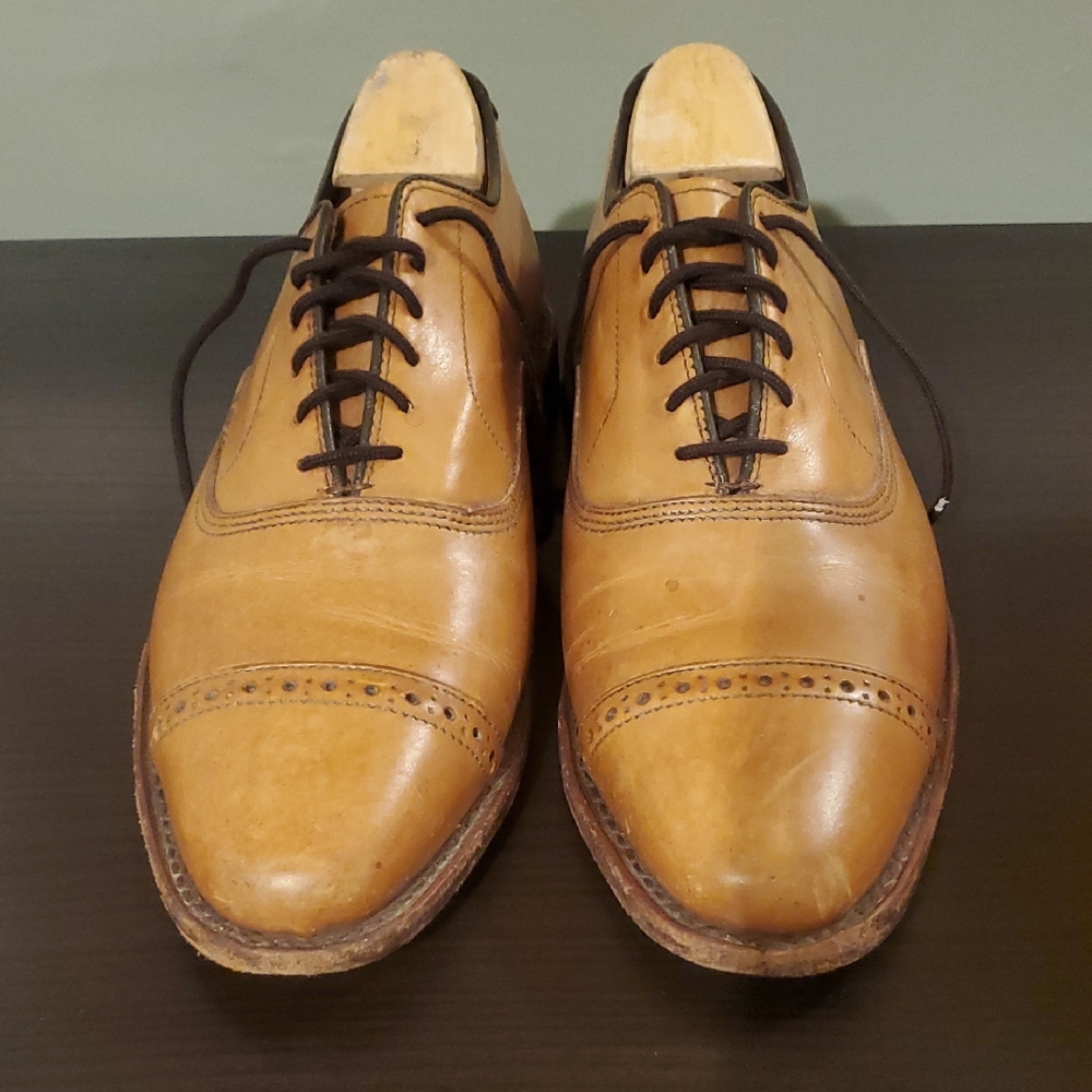 Allen Edmonds Tan Leather Oxfords